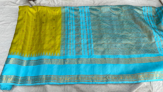 🍁Gadwal Pure Silk Butta Handloom With Blouse Sarees.