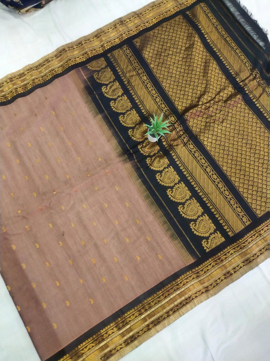 🌲Type: Gadwal Pure Sico Butta With Blouse Handloom Sarees.