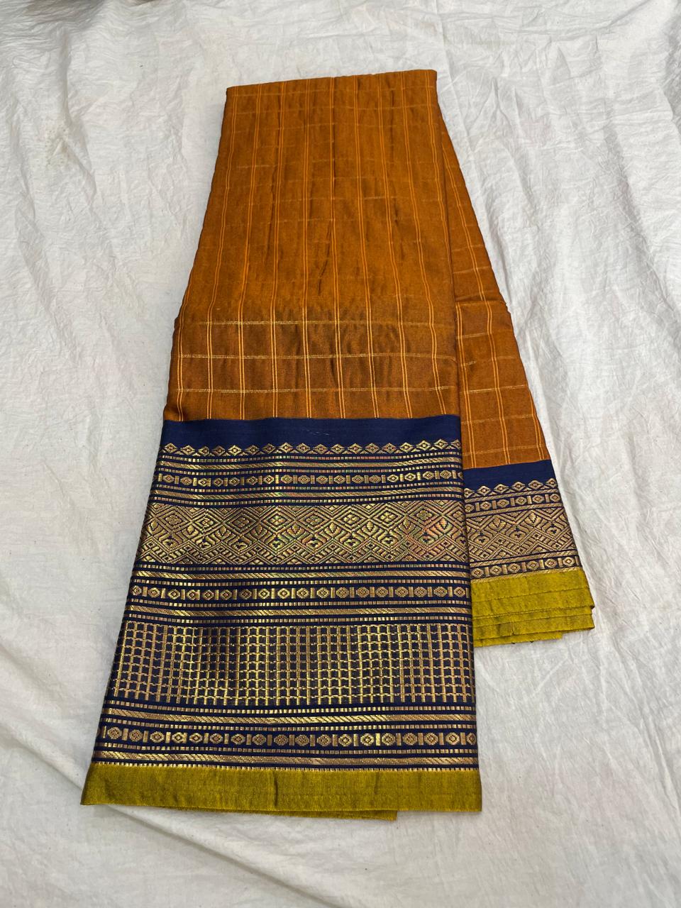 🍁Type: Gadwal Sico Cotton Jari Butta With Blouse Sarees.