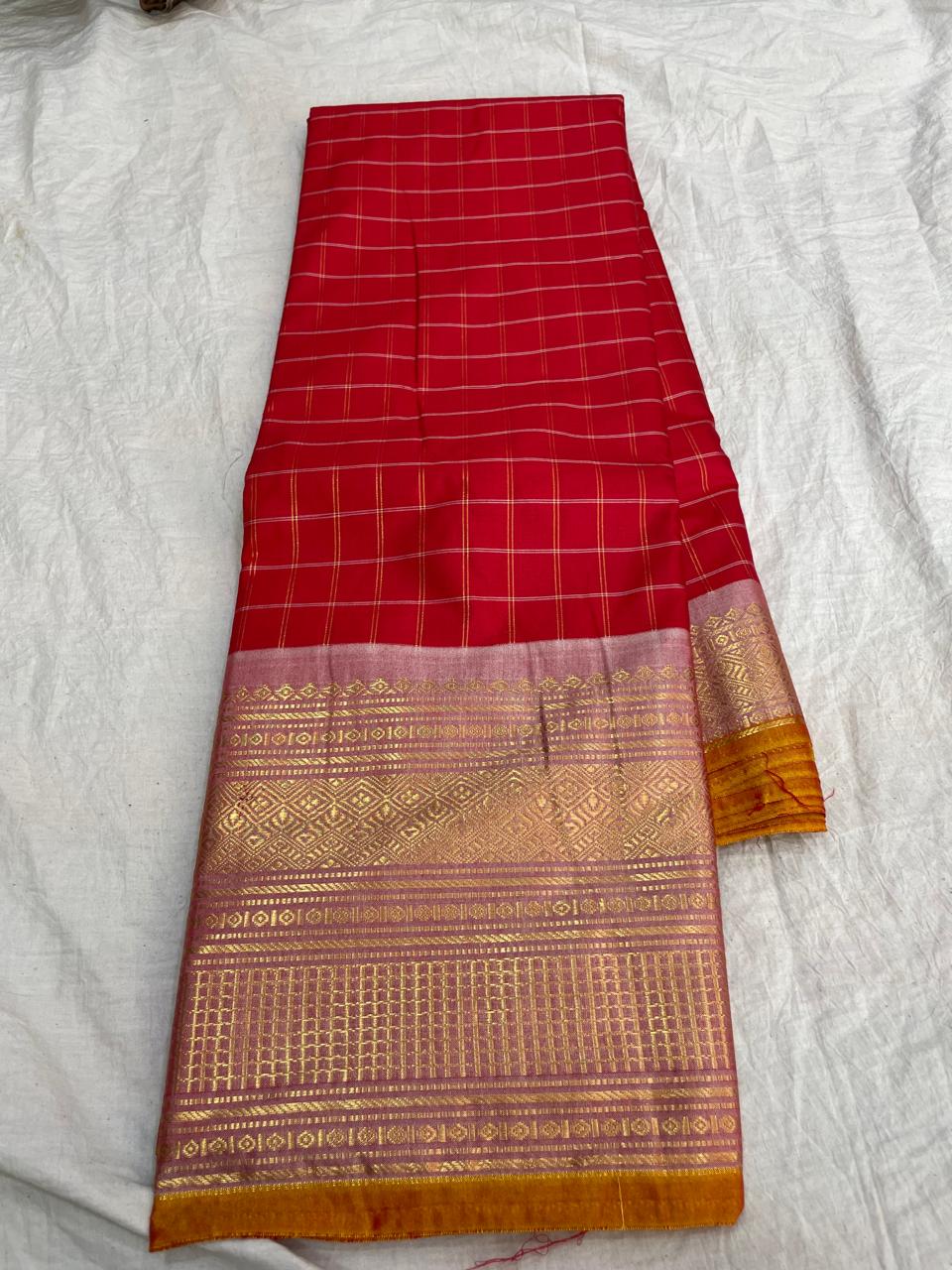 🍁Type: Gadwal Sico Cotton Jari Butta With Blouse Sarees.