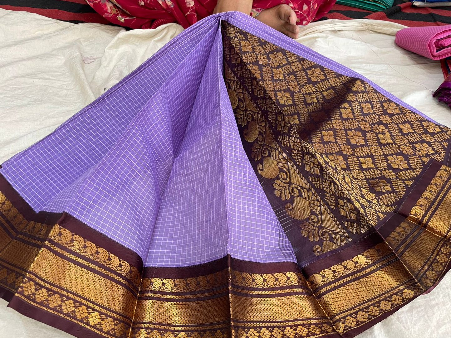 🍁Type: Gadwal Pure Cotton With Out Blouse Sarees.