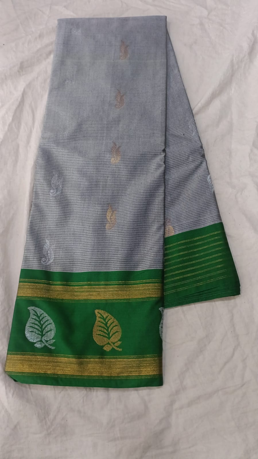 🌲Type: Gadwal Sico Cotton Boder Butta With Blouse Sarees.