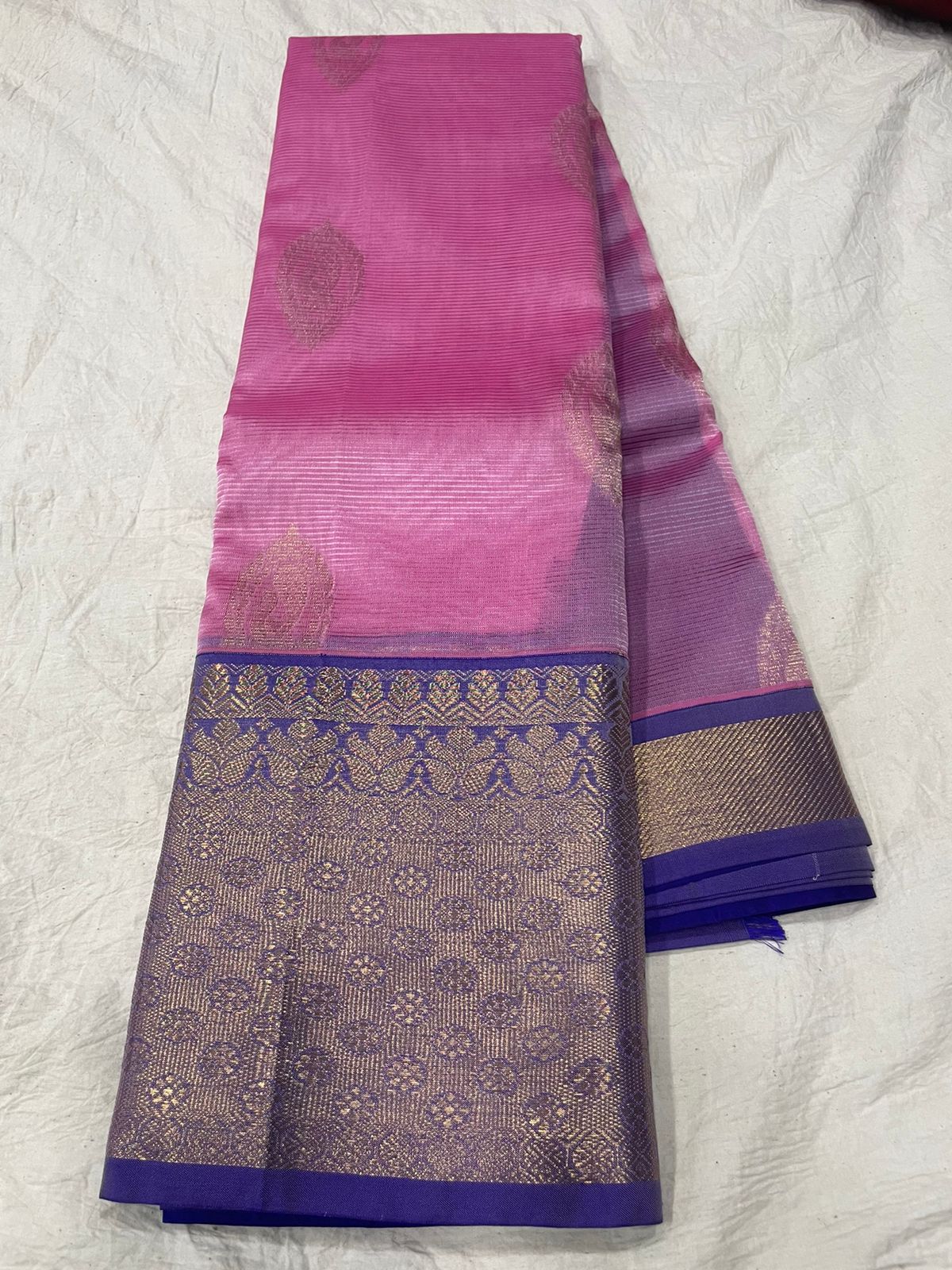 🍁Type: Mangalagiri Sico Pattu Butta With Blouse Sarees.