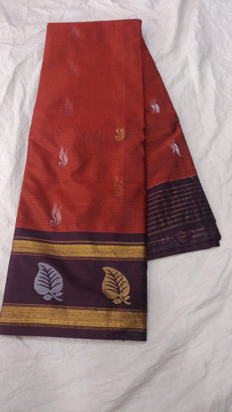 🌲Type: Gadwal Sico Cotton Boder Butta With Blouse Sarees.