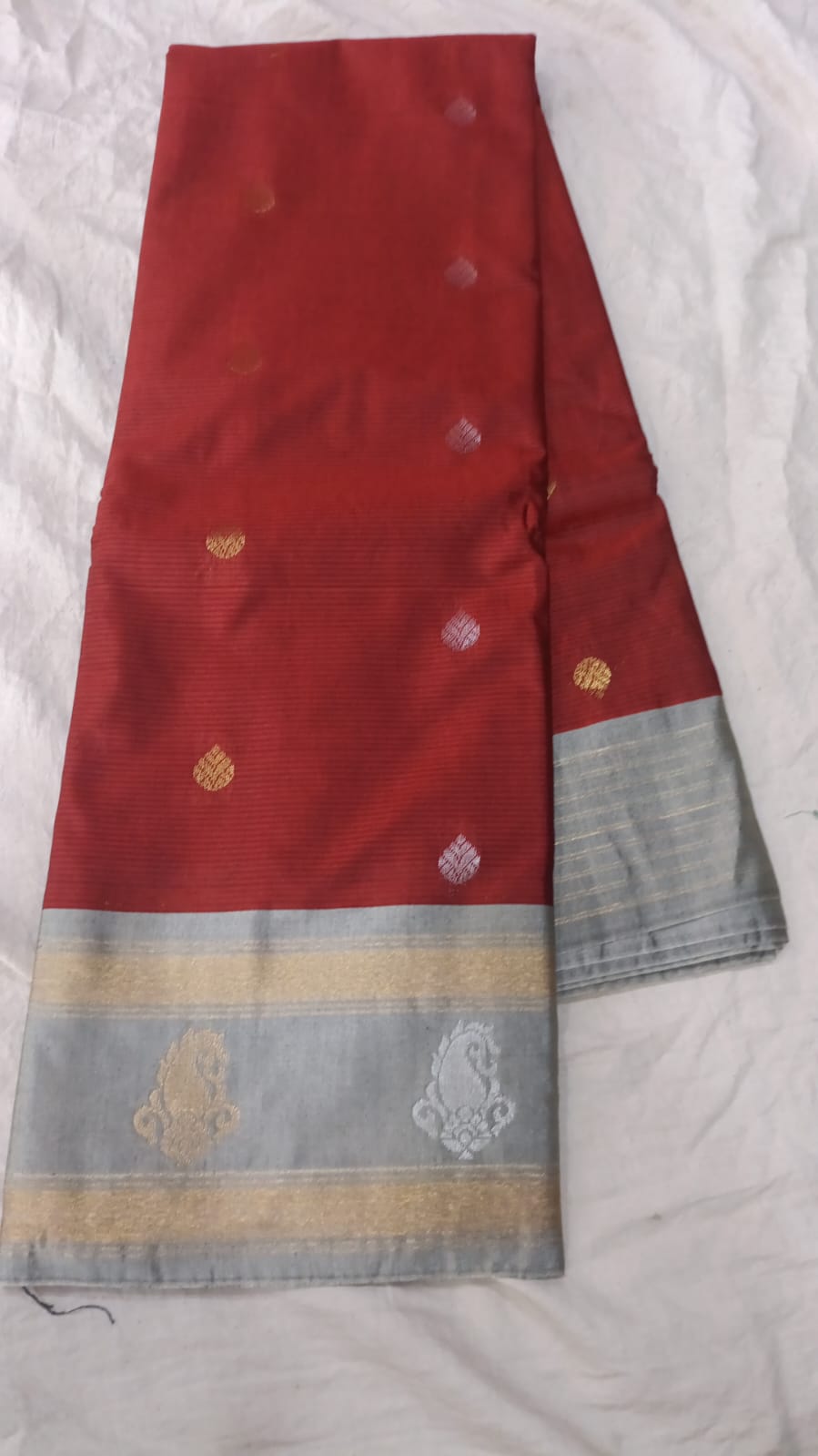 🌲Type: Gadwal Sico Cotton Boder Butta With Blouse Sarees.