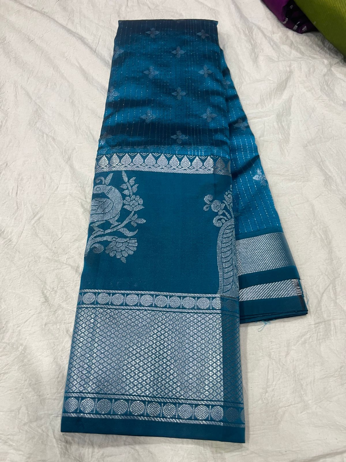 🍁Type: Mangalagiri Sico Pattu Butta With Blouse Sarees.