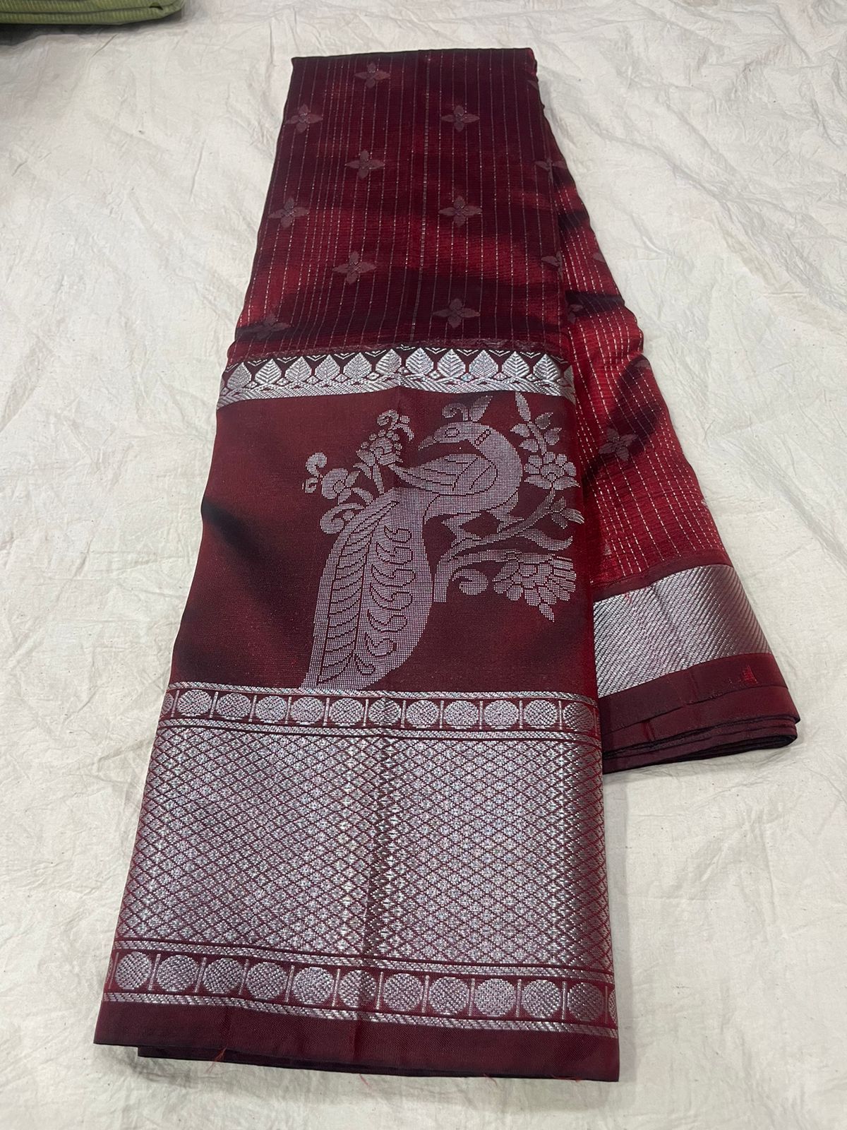 🍁Type: Mangalagiri Sico Pattu Butta With Blouse Sarees.