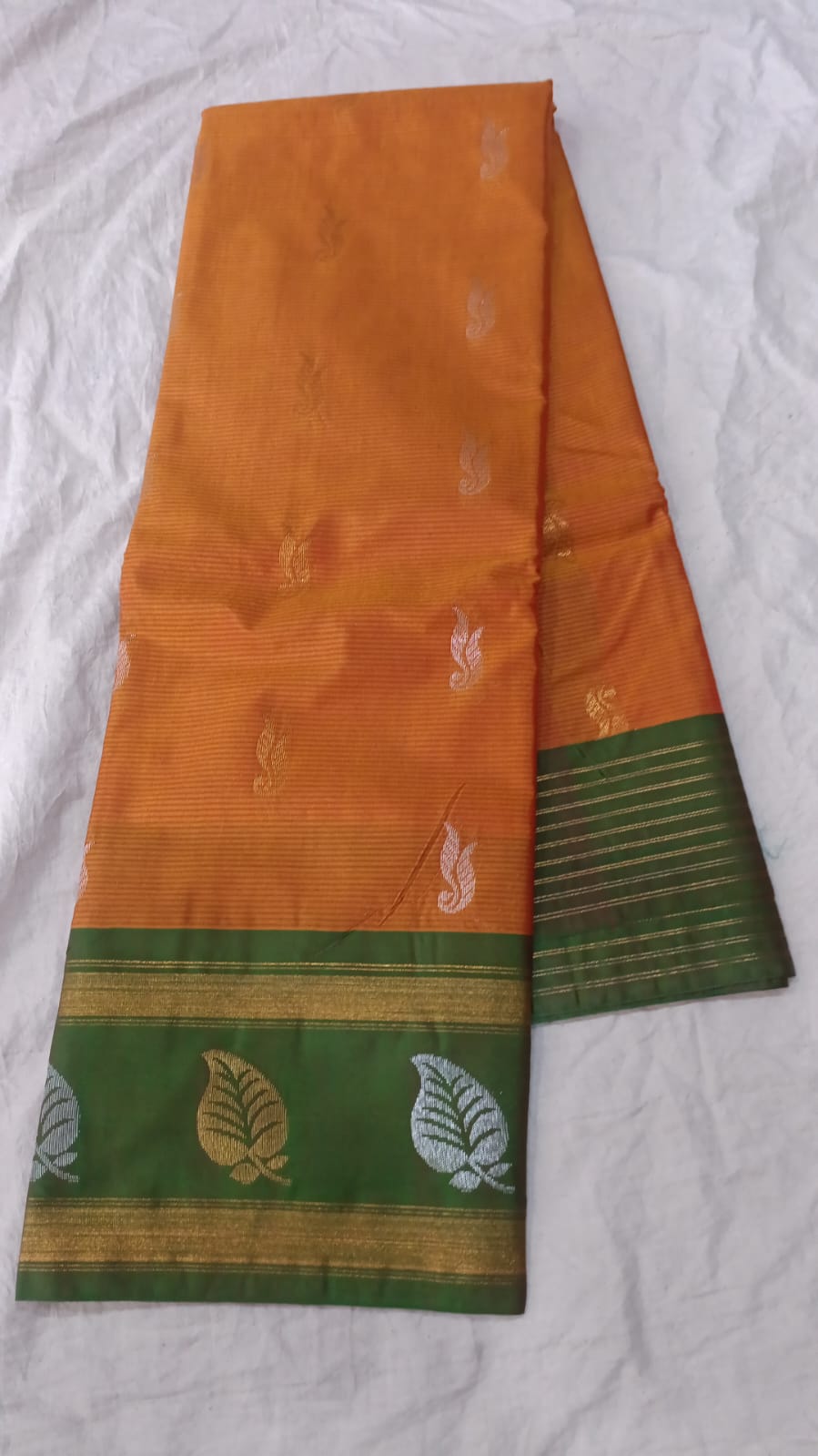 🌲Type: Gadwal Sico Cotton Boder Butta With Blouse Sarees.