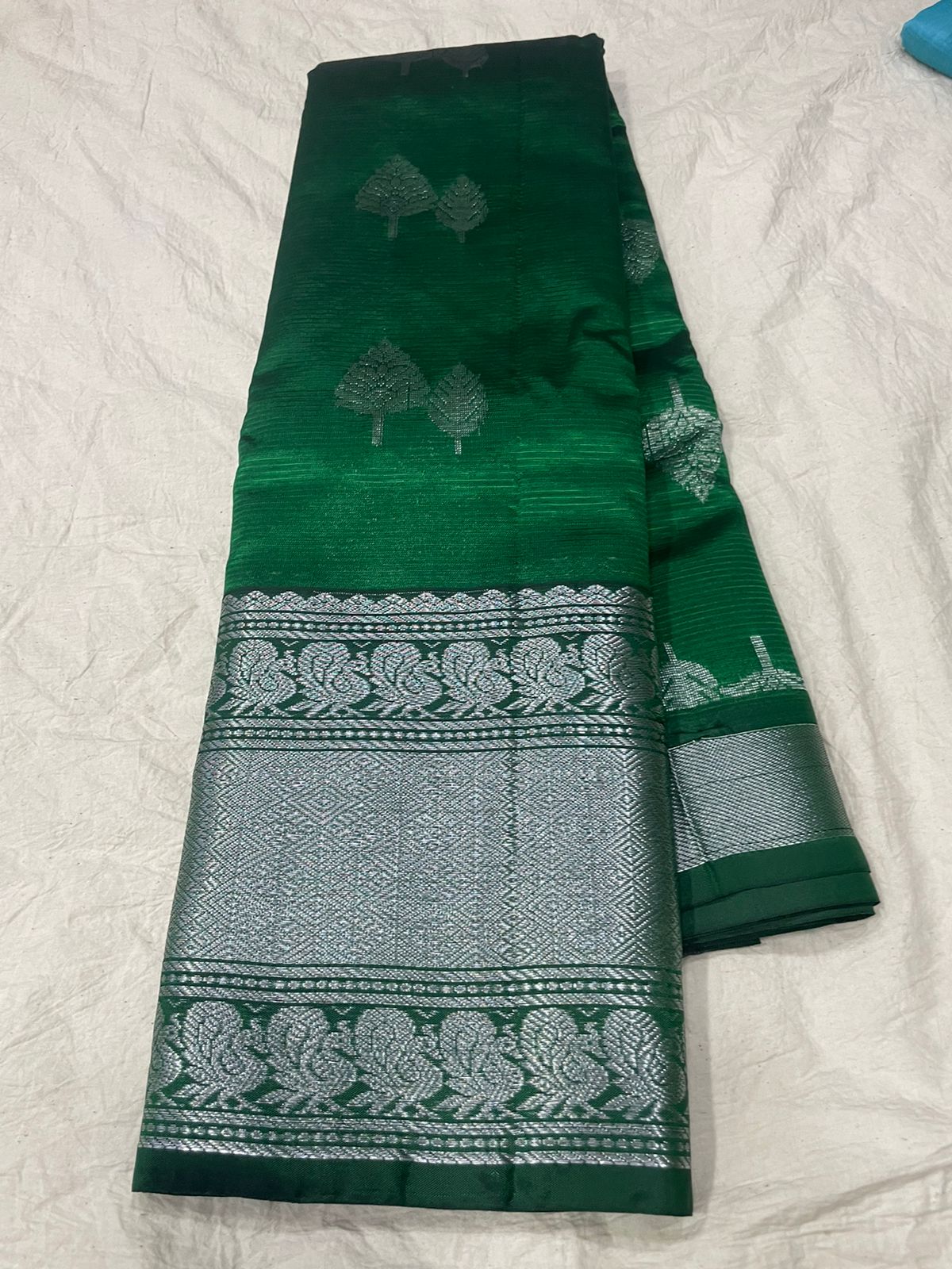 🍁Type: Mangalagiri Sico Pattu Butta With Blouse Sarees.