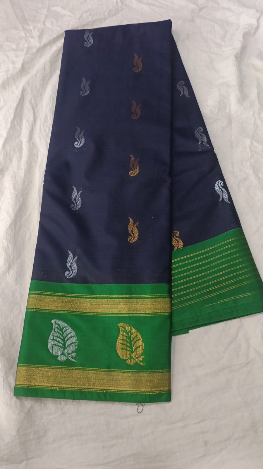 🌲Type: Gadwal Sico Cotton Boder Butta With Blouse Sarees.